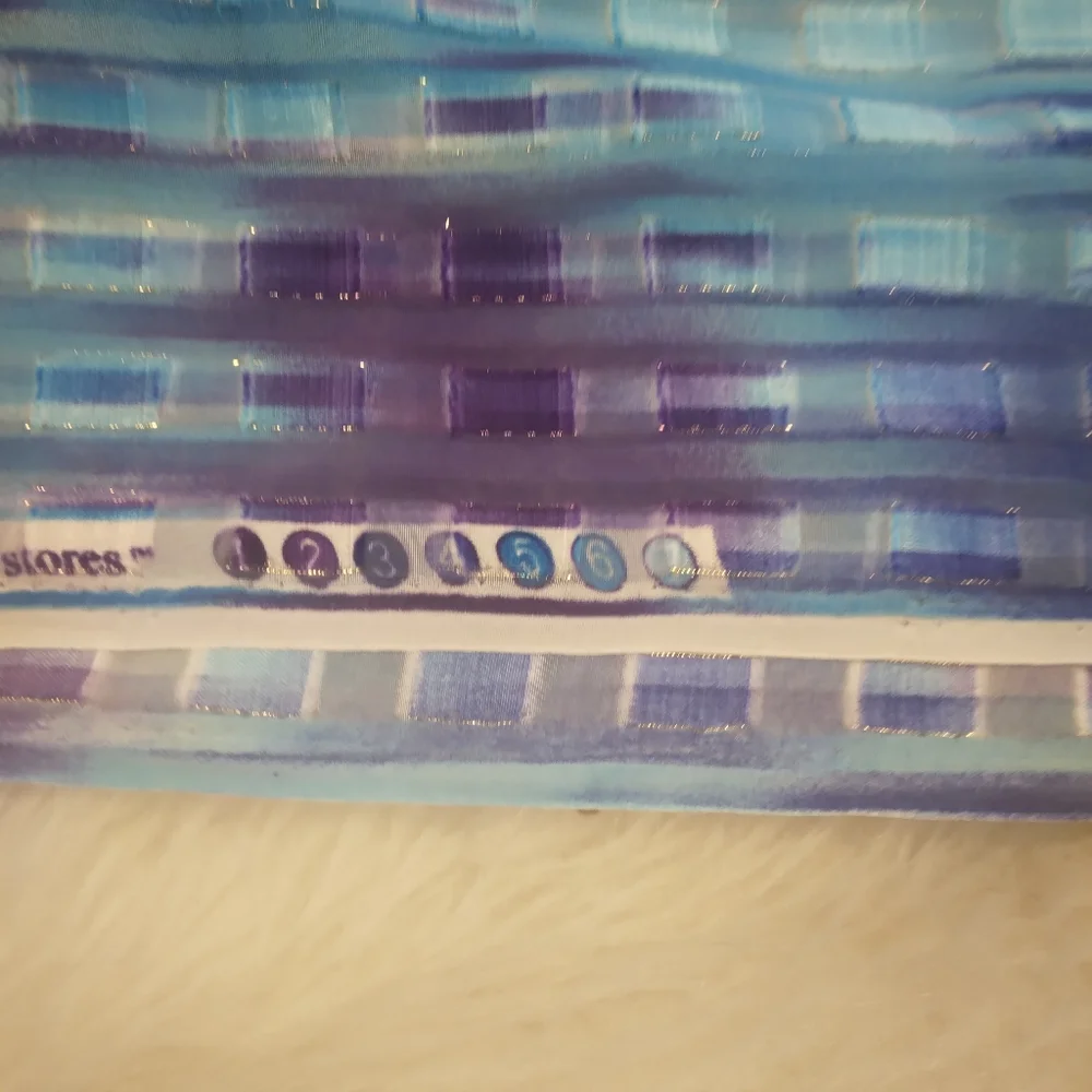FABRIC Irridescent Sheer With A Touch Of Gold Metallic From Aqua To Purple